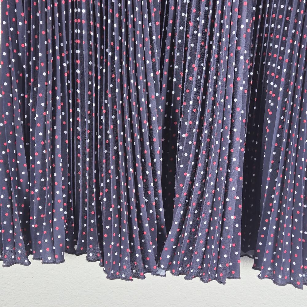 French Connection Women’s Dress Y2K Romantic Lace Polka Dot Pleated Skirt US 8 - Picture 6 of 11